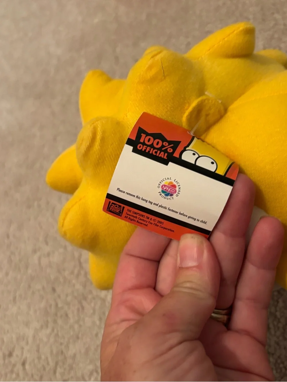 Vintage The Simpsons Bart Lisa Maggie Simpson Plush Toy Lot Bendy Lisa Tags